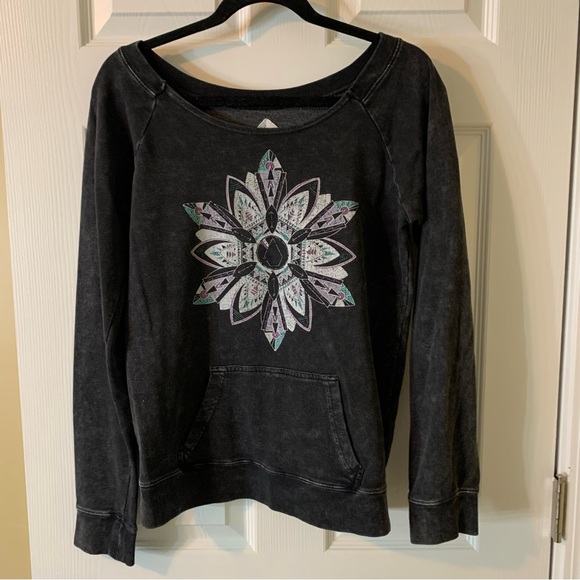 Volcom Heathered Grey Scoop Neck Sweatshirt, size M - Picture 6 of 6